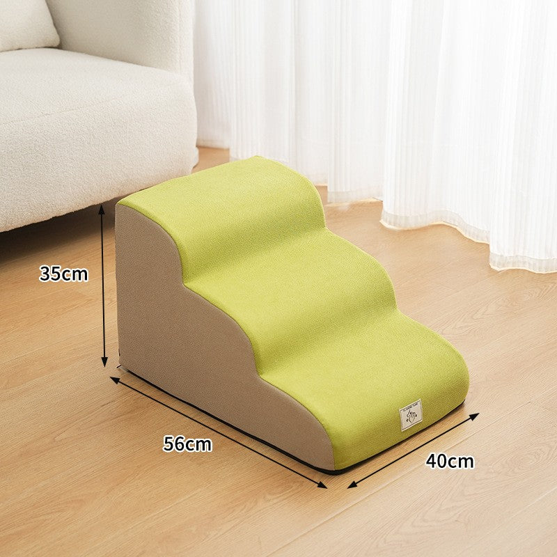 Rampa Escada Antiderrapante para Cães e Gatos, Esponja de Espuma de Memória, Sofá para Cães Idosos, Removível e Lavável, Escadas para Animais de Estimação, Suprimentos para Animais de Estimação