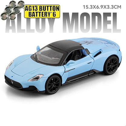 1:32 Maserati MC20 Supercar Alloy Diecast Model Car Boy’s High Simulation Miniature Holiday Present & Home Trendy Ornament Toys