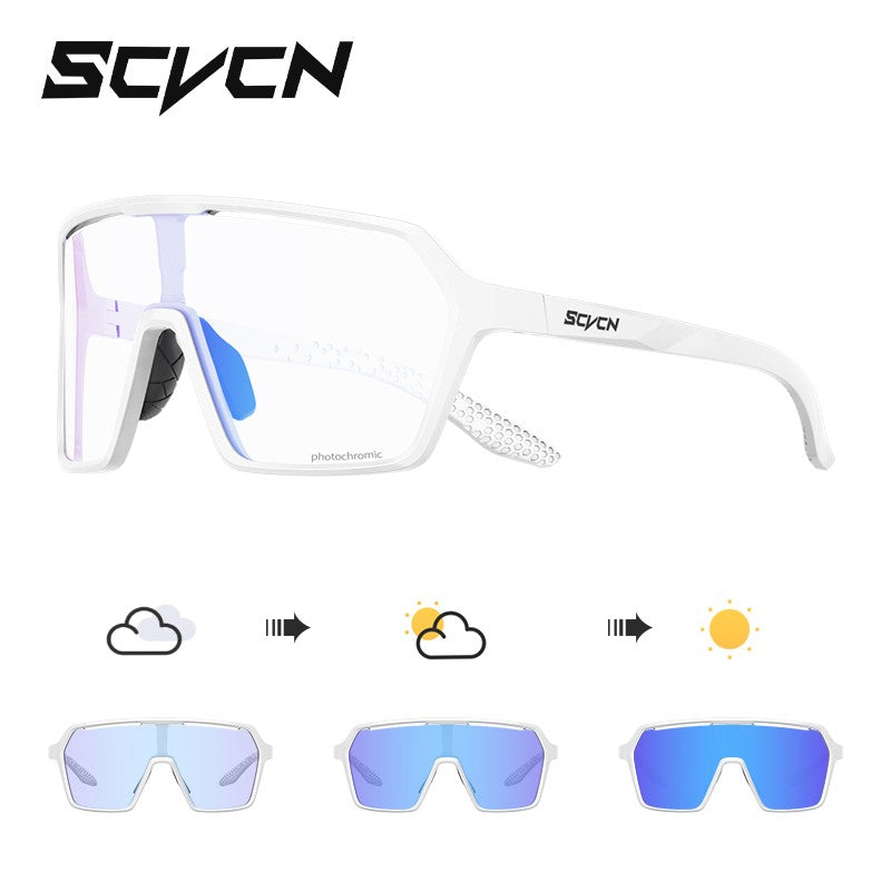 SCVCN Cycling Sunglasses Men Photochromic Glasses Fashion for Women Bike Mountain Road Bicycle Eyewear Cycle Goggles UV400 MTB