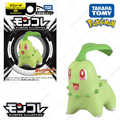 100% Original Takara Tomy Pokemon Figure Toys Chikorita Totodile Tepig Mega Metagross Charizard X PVC Figurine Model Dolls Gifts