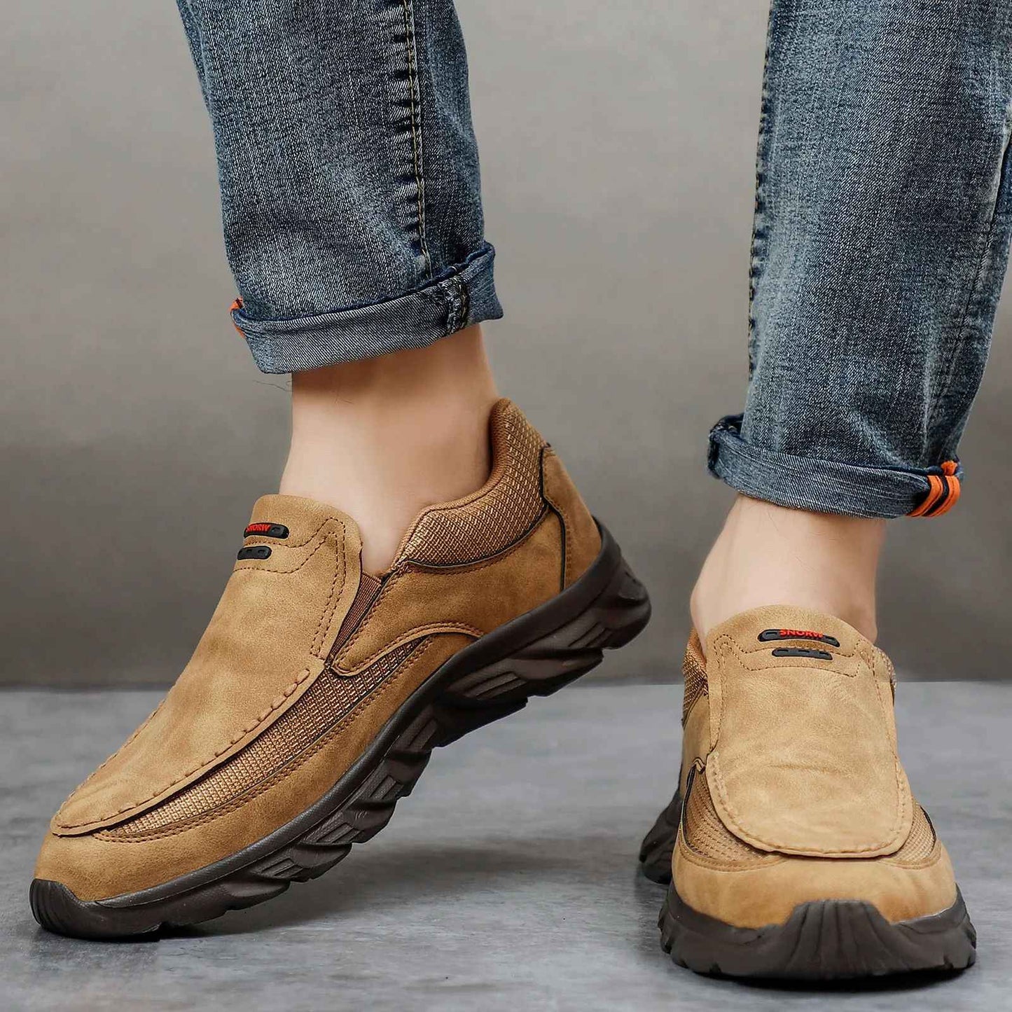 Men Leather Casual Shoes Breathable Loafers Men Sneakers 2024 New Male Comfortable Leather Flat Footwear Sneakers Men Shoes