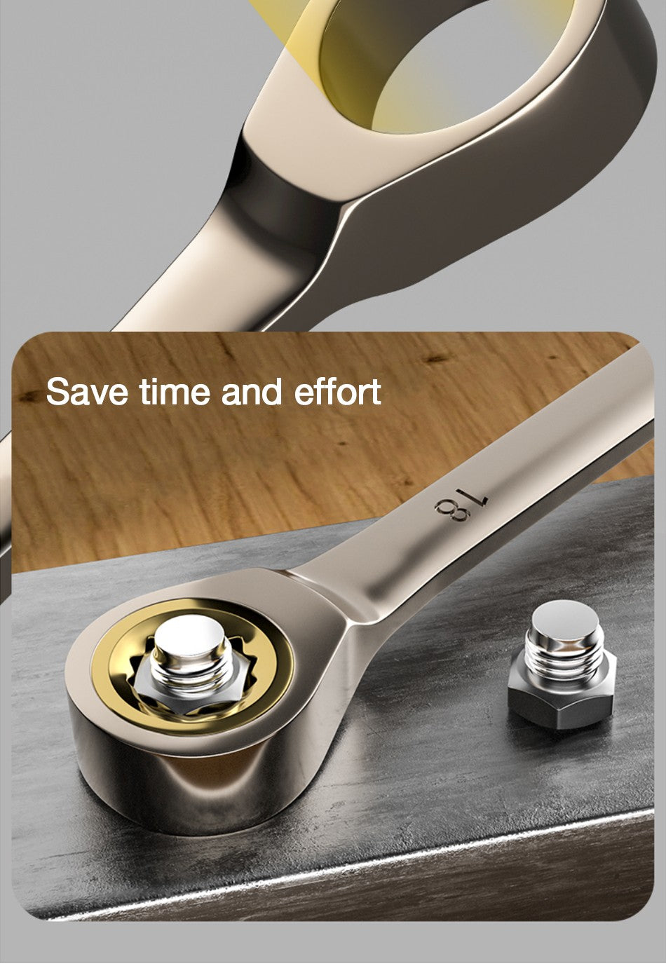 1 Chave Inglesa Chave de Boca Flexível Dourada Chaves de Catraca Torque Chaves Universais para Ferramentas de Reparo Automotivo Ferramenta Manual Métrica