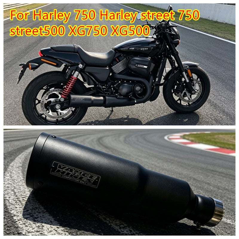 Suitable for Harley Street 750 Street 500 XG75 XG500 Exhaust with Muffler Harley750 Street 750ROD Rear Exhaust