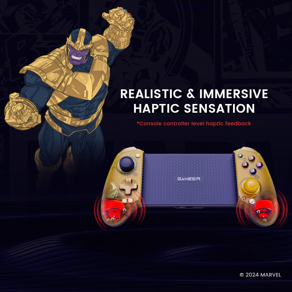 GameSir G8 Plus Hulk Edition Thanos Edition Mobile Gaming Controller for iOS Android Tablet Nintendo Switch 2/1 Steam PC Gamepad