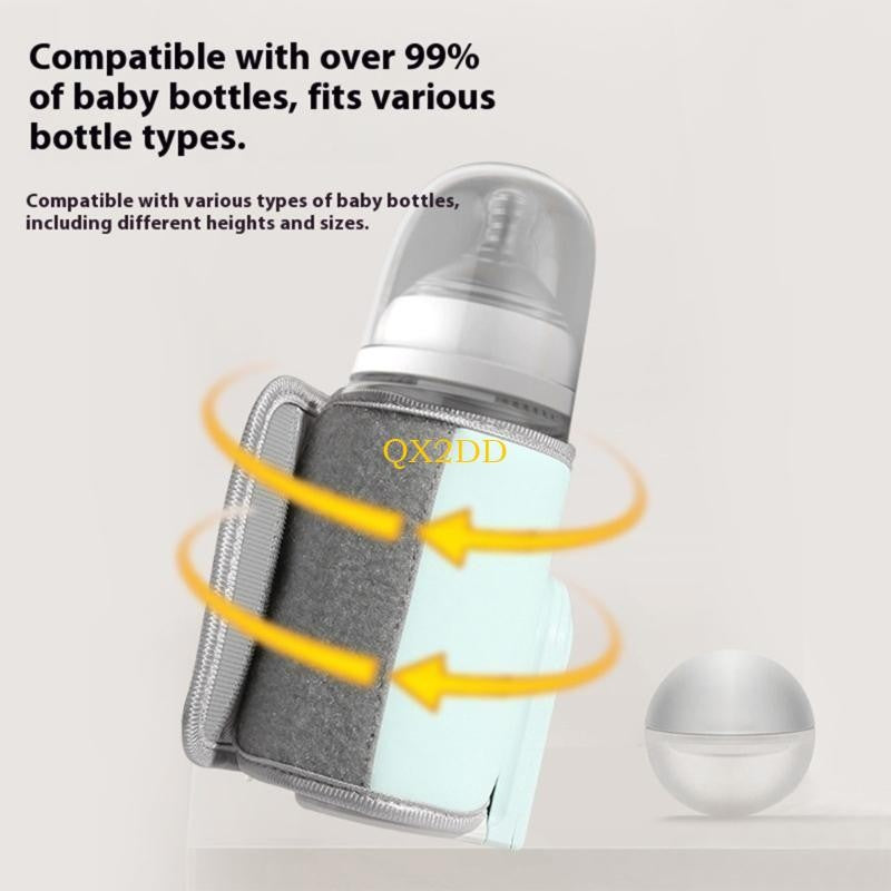 QX2D Baby Feeding Bottle Temperature Control Wrap 18W Rapid Heat Patches Waterproof Fabric