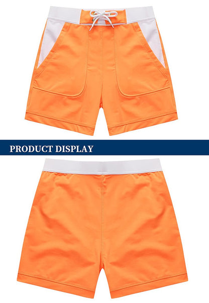 MAGCOMSEN Men's Swimwear Shorts Summer Quick Dry Swimming Trunks Surf Board Shorts Boxer Briefs Swimsuit Beach Sunbathing Shorts