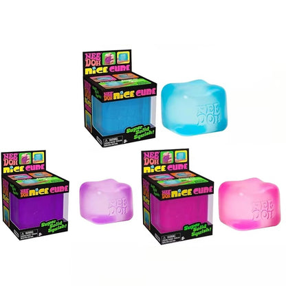 3pcs Nee Doh Jellyfish & Cube Squish Toy - Soft Jelly Squeeze Stress Relief Fidget, Sensory NeeDoh for Kids & Adults 2026@?