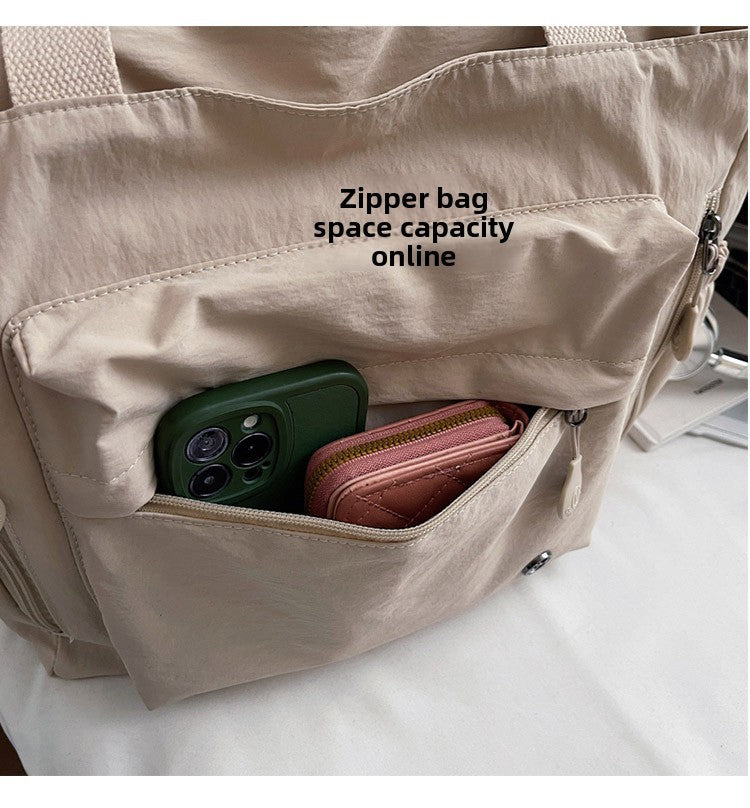 Stylish Nylon Canvas Shoulder Bag for Women Spacious Top Handle Bag Tote Casual  Comfortable and Versatile Texture Commuter Bag