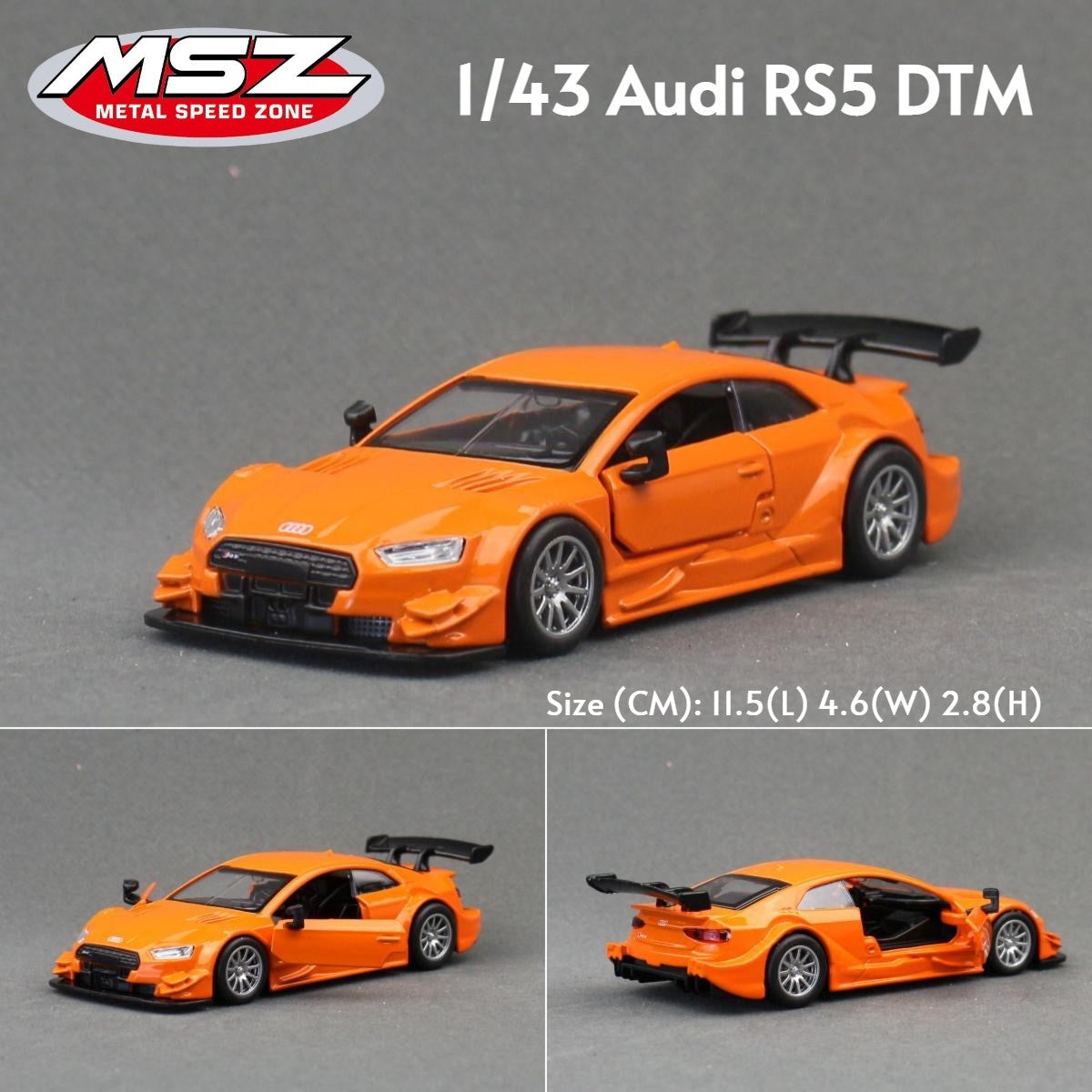 MSZ 1/43 Audi RS7 R8 RS5 Q7 Volkswagen T1 Bus Beetle Toy Car Model Diecast Metal Miniature Pull Back Collection Gift Children