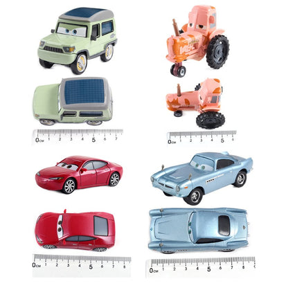 Carros 2 Disney Pixar Carros 3 Fabulous Hudson Hornet Sally Mate Relâmpago McQueen Carrinhos de Liga Metálica Fundida Modelo Presente para Crianças Brinquedo para Meninos