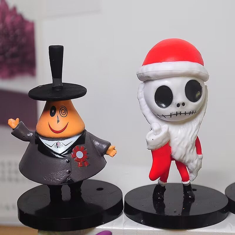 10 peças Pesadelo 7cm Sally Jack Skellington PVC Modelo Mini Estatueta Presente de Halloween Brinquedos de Figura de Ação Para Meninos Presentes de Aniversário