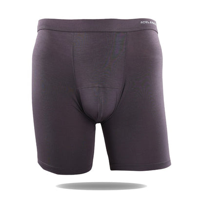 Men's Long Leg Boxer Briefs - Anti-Chafing, Breathable Modal Underwear, Quick-Dry Sports Compression Shorts for Running & Workou