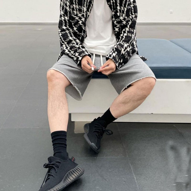 Men's Gym Training Basketball Shorts Loose Fit Mid Calf 3 4 Length Quick Dry Breathable Hiphop Streetwear Casual Workout Running