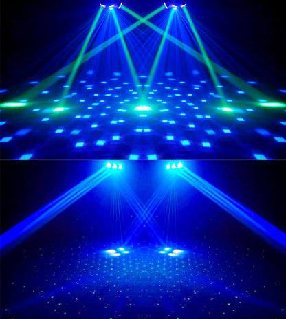 New 120W 6*15W Beam Effect Moving Head RGBW Wash for Dj Disco Party Wedding Show Bar Golden Light Bluemoon Pro Stage Lighting