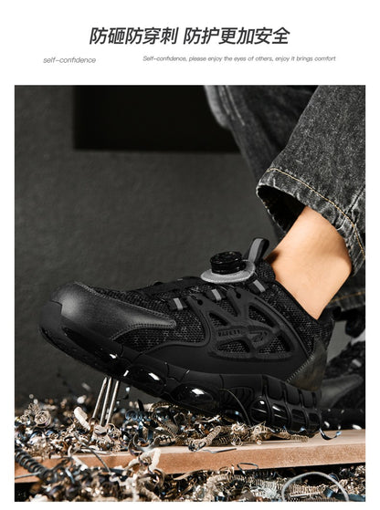 Men's Military Tactical Boots Army Boots Men Side Zipper Military Boots Men Anti-Slip Ankle Boots Work Safety Shoes Hiking Shoe