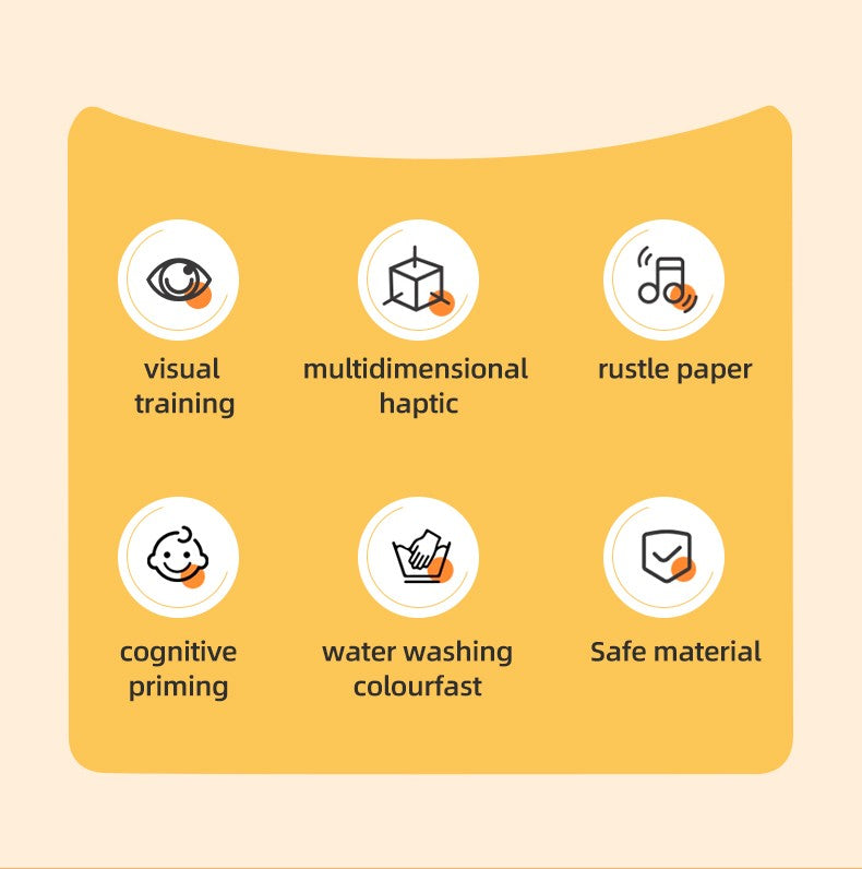 Baby Cloth Book 6-page 0-3 Year Old Infant Early Education Toys Vegetable Enlightenment Cognition Cloth Book Baby Toys