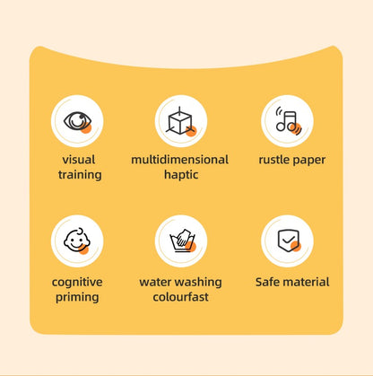 Baby Cloth Book 6-page 0-3 Year Old Infant Early Education Toys Vegetable Enlightenment Cognition Cloth Book Baby Toys