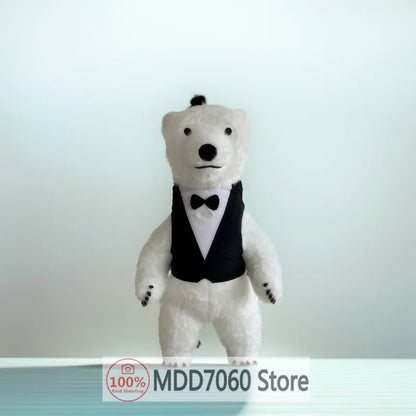 Giant Panda Inflatable Costume Street Funny Polar Bear Mascot Costume Party Role Playing Plush Inflatable Mascot Costume