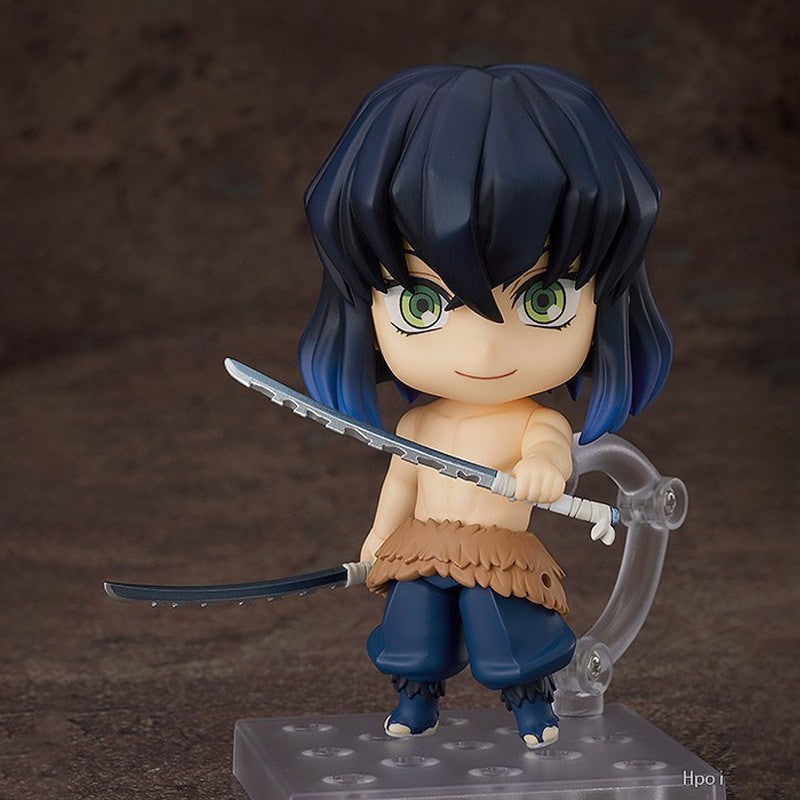 6 tipos de bonecos de ação Demon Slayer Kamado Nezuko Tanjirou Agatsuma Zenitsu Hashibira Inosuke Tomioka Giyuu Kochou Rengoku