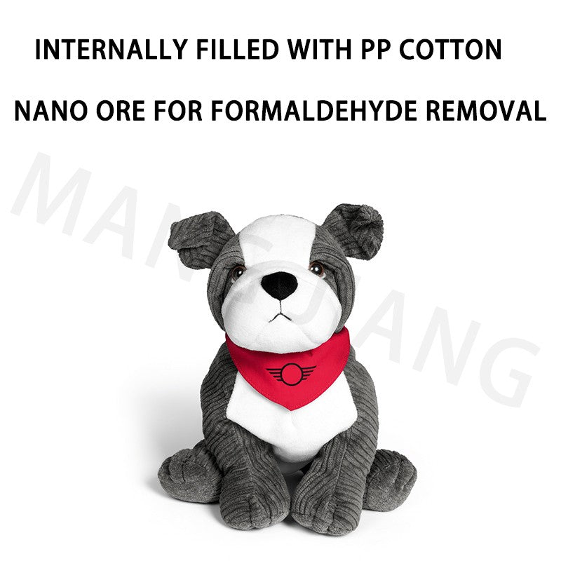 Car Interior Bulldog Car Seat Creative Living Room Ornament PP Cotton Fresh Air Cartoon Funny Toy Home Decoration Accessories