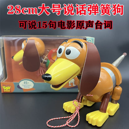 Toy Story Slinky Dog Voice Sound Action Figure 20cm/28cm Dachshund Model Anime Toy Gift for Children Creative Birthday Present