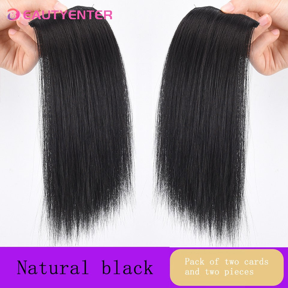 Tic-Tacs Sintéticos One Piece 2Clips Cabelo Liso Invisível com Tic-Tac Aumento de Volume Apliques Capilares Cobertura Lateral Superior