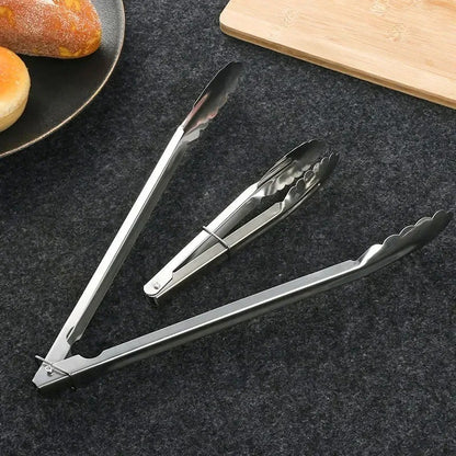 Pinça de Aço Inoxidável para Cozinha Utensílios Domésticos Utensílios de Cozinha Churrasco Acessórios de Grelhador Pão para Buffet