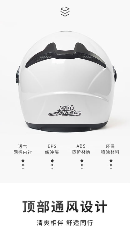 GB Certified Electric Car Helmet Ladies Winter Warm Battery Car Helmet Four Seasons General Motorcycle Half Helmet Male