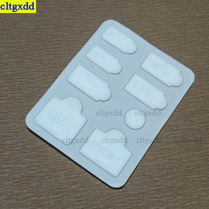 Cltgxdd 1 set dustproof plug protective cover silicone shell dustproof USB port dustproof kit for PS5 ultra-thin console