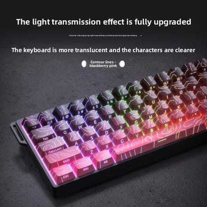 Teclados Win60 Win68 Aula com Teclas Magnéticas 8K, Teclado Mecânico para Jogos, Teclado com Fio para Esports com Luz RGB e Hot-Swap para PC Gamer (Presente)