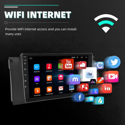 4+64GB For BMW E38 E39 E53 X5 Apple Carplay 9" Android 15.0 Car Stereo Radio Touch Screen GPS Navigation WiFi SWC BT FM+DVR&CAM
