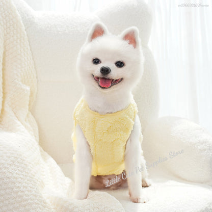 Roupas de Inverno para Cães, Colete de Lã para Teddy Bichon Pomeranian, Colete de Inverno para Cães Pequenos e Gatos, Fantasia para Animais de Estimação, Roupa para Cães, Atacado