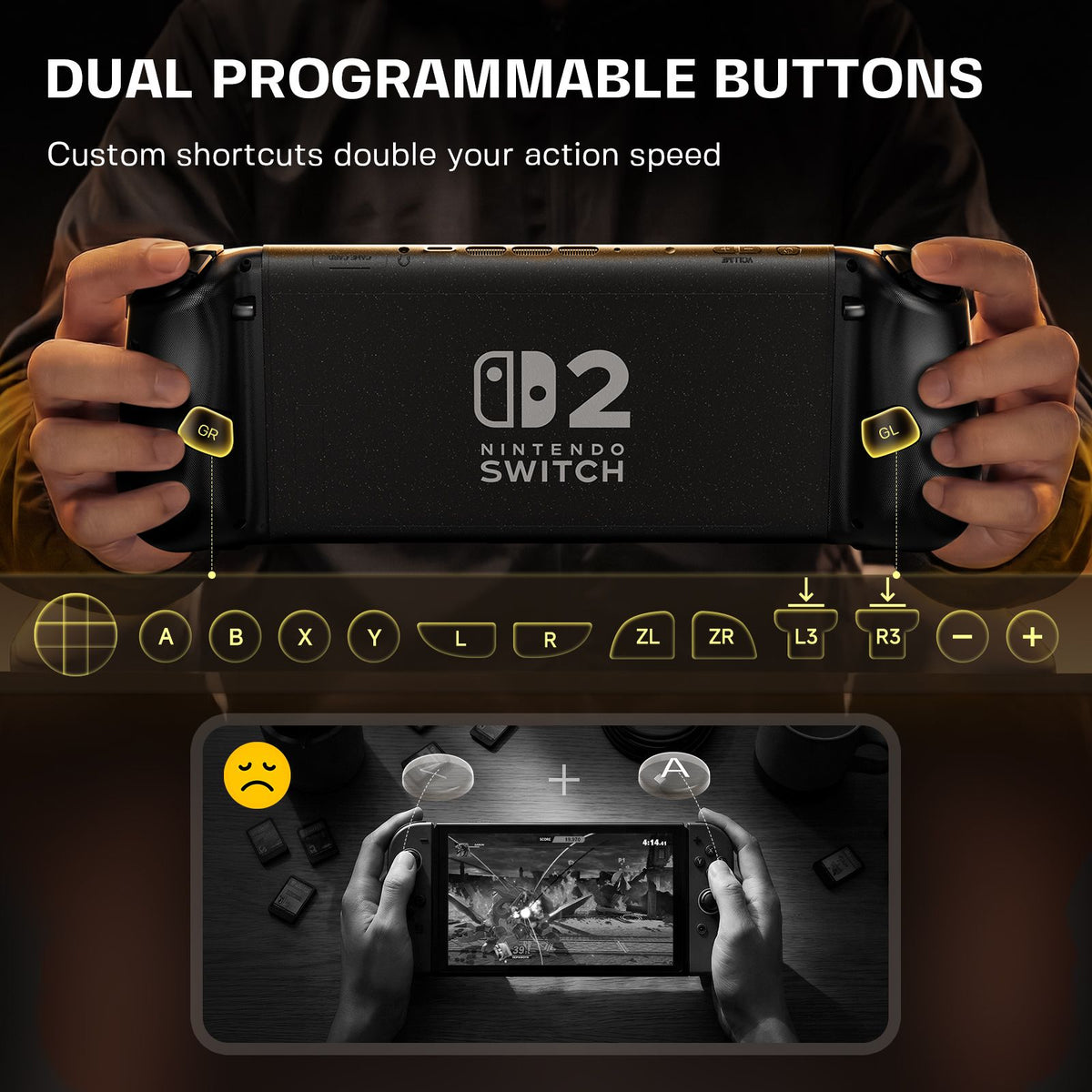 NYXI Hyperion 3 Wireless JoyPad for Switch 2 + Carrying Case + 4-in-1 RGB Charger