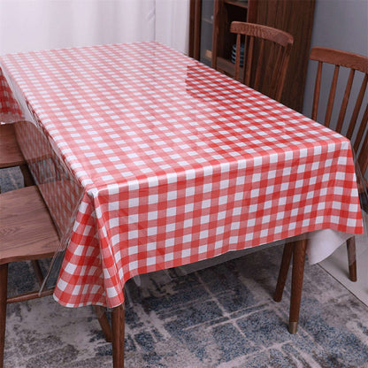 Clear Desk Mat Waterproof Plastic Table Cover Protector Vinyl Tablecloth Clear Desk Pad Protector Easy To Clear