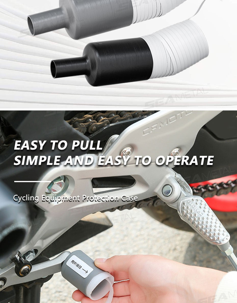 Capa para Alavanca de Câmbio de Moto BLALION Antifurto Sapatos de Silicone Autorretrátil Equipamento de Proteção para Pilotagem de Moto
