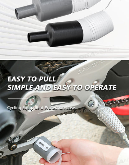 Capa para Alavanca de Câmbio de Moto BLALION Antifurto Sapatos de Silicone Autorretrátil Equipamento de Proteção para Pilotagem de Moto