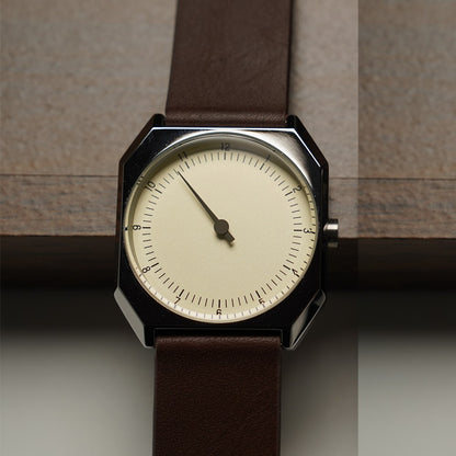 SKU Retro One Pointer Watch for Men - Vintage Style Square Quartz Watch Unique Design Fashion Wristwatch for man men alloy watch