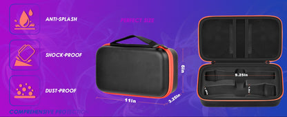 Estojo de Microfone Sem Fio para Sistema de Microfone Duplo Sem Fio JBL Estojo de Viagem Universal para Microfone Duplo Portátil para Cantar Karaokê