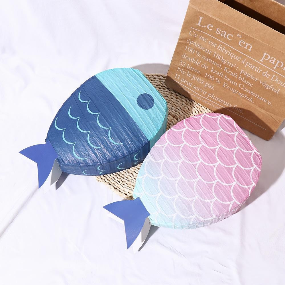 Blessing Wishing Fish Shaped Cute Candle Light Decoration Party Supplies Paper Lanterns