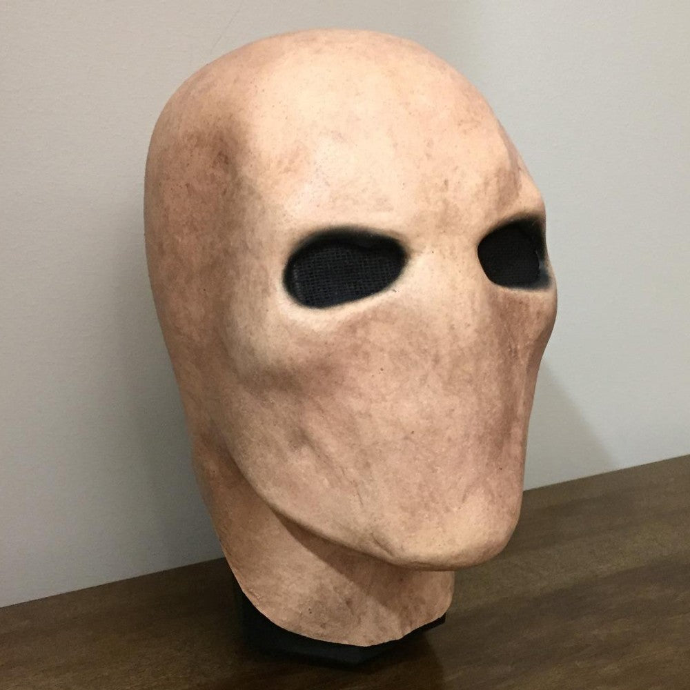 Mascaras Para Halloween Creepy Slenderman Mask Cospaly Horror Faceless Man Alien Skull Latex Helmet Carnival Dress Up Party