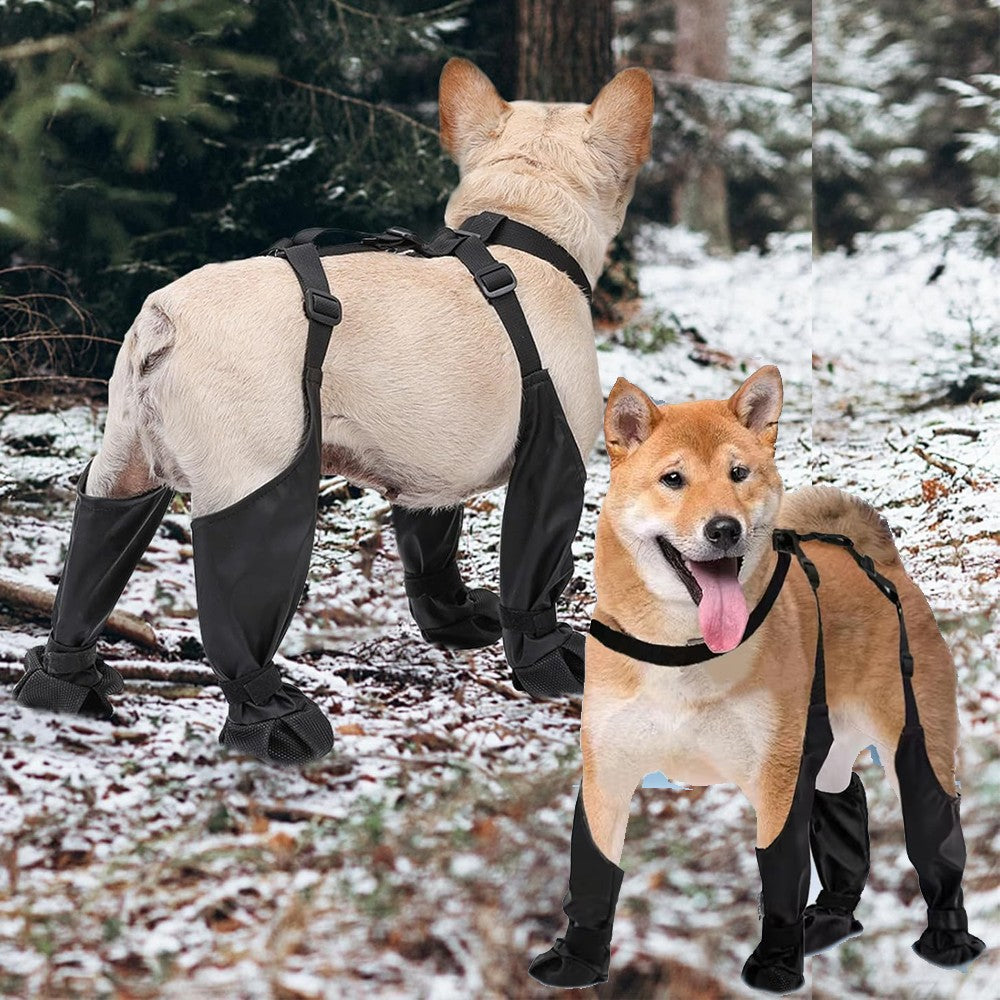 2025 Melhores Sapatos Antiderrapantes para Cães Protetores de Patas Botas de Chuva para Cães, Botinhas Impermeáveis e Antiderrapantes para Cães, Sapatos Meia Suspensório para Cães para Uso Externo