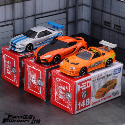 TOMY Supra GTR R34 AE86 Liga de Carro Diecasts e Veículos de Brinquedo Carro Modelo em Miniatura Escala de Carro Modelo para Crianças