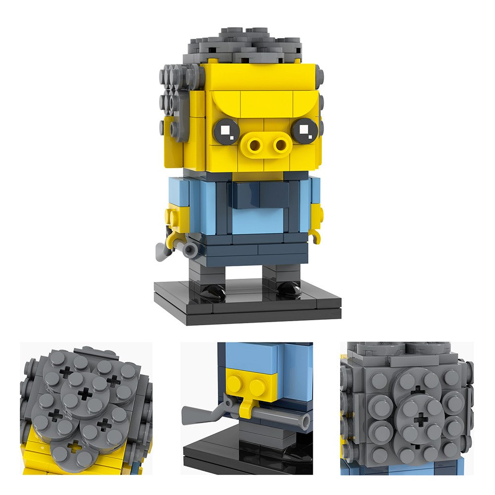 MOOXI Simpson Brickheadzed Kit de Montagem para Diorama DIY Modelo de Blocos de Construção para Adultos Conjunto de Brinquedos Infantis MOC Bricks Presente Montessori