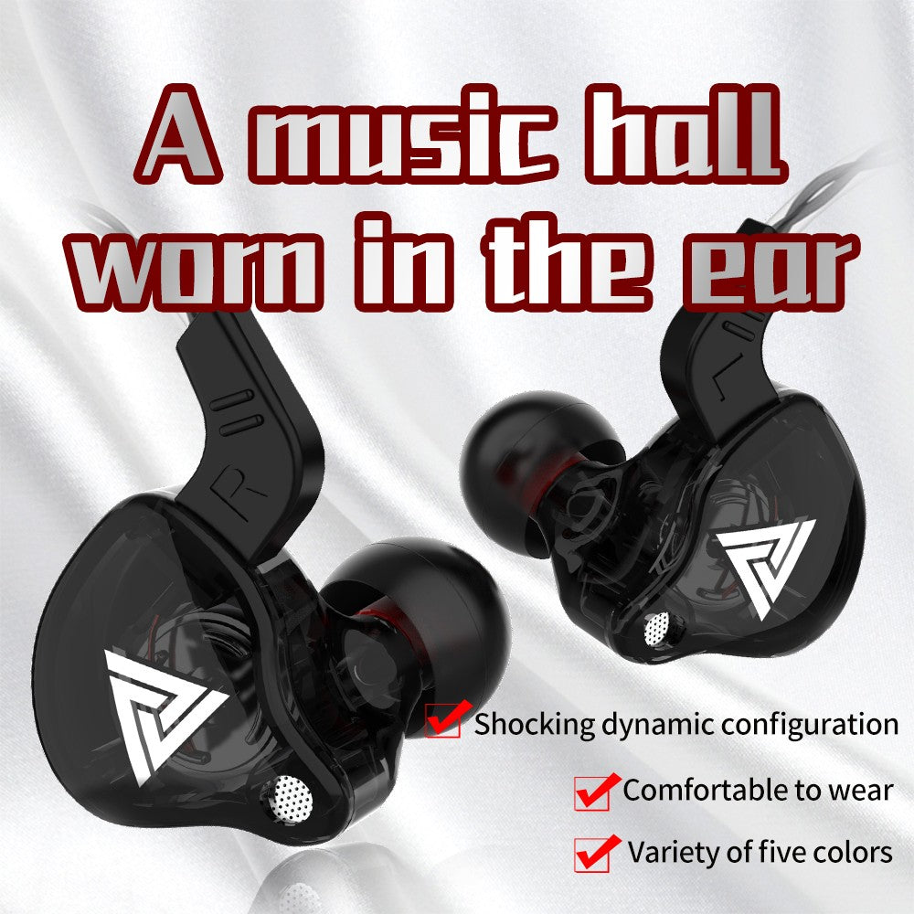 Fone de Ouvido Gamer QKZ AK6 Genuíno, Headset Gamer com Cabo de 3,5mm, Fones de Ouvido com Redução de Ruído, Fones de Ouvido com Fio e Mãos Livres para Esportes