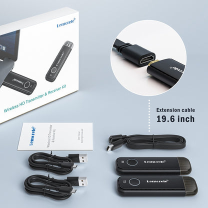 Transmissor e Receptor HDMI sem fio Lemorele 1080P Reunião Transmissor de Áudio Bluetooth para Laptop TV Projetor Monitor Câmera