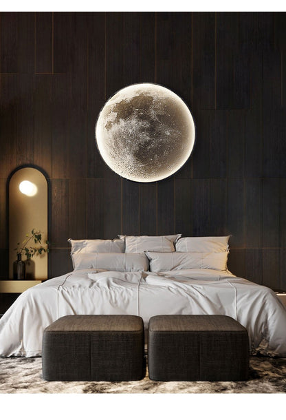 Moon Wall Lamp Living Room Background Wall Ceiling Lamp Art Bedroom Ceiling Lamp Imitating the Moon Surface Decorative Lamp