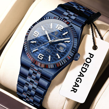 POEDAGAR Elegant Women's Watches High Quality Luxury Watch For Ladies Luminous Waterproof Date Women Quartz WristWatch Reloj+Box