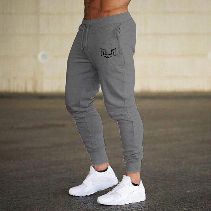 Novas Calças Estampadas de Outono EVERLAST Masculino/Feminino Calças de Corrida Calças de Moletom Esportivas Casuais Calças de Fitness Academia Respiráveis