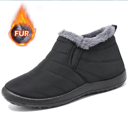 Botas Masculinas de Neve para Área Externa, Sapatos Masculinos com Pelo, Botas de Inverno Masculinas, Botas de Caminhada, Botas de Tornozelo, Sapatos Masculinos Impermeáveis, Botas de Trabalho, Calçados
