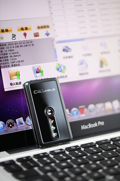 Columbus V-990 GPS Data Logger (66 channels; 50 Million Waypoints; Voice Tag)(4G TF card support) Voice POI MTK chipset